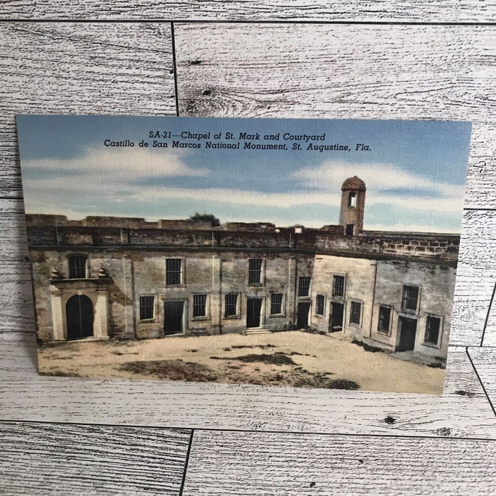 Vintage Post Card St‎ Augustine Florida St Mark Ephemera Memorabilia Souvenir